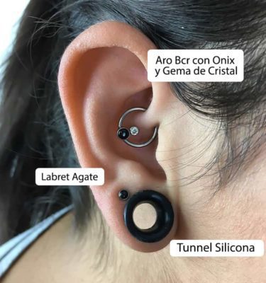 Yanni Piercing Ear Design Diseño Oreja Opal Stone (7)