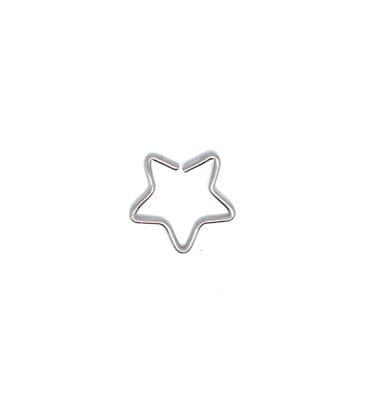 Yanni Piercing Joyas Titani Grado Implante Acero Quirurgico Estrella