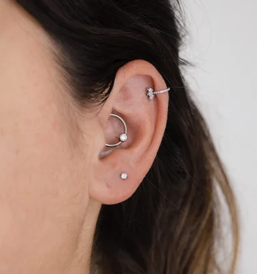 Diseño Bcr Circonita Aro Clicker Tiara