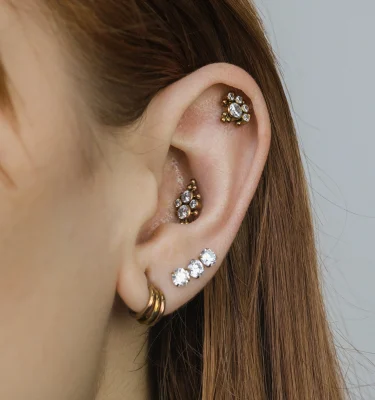 Diseño Chandelier Circonitas Recargado