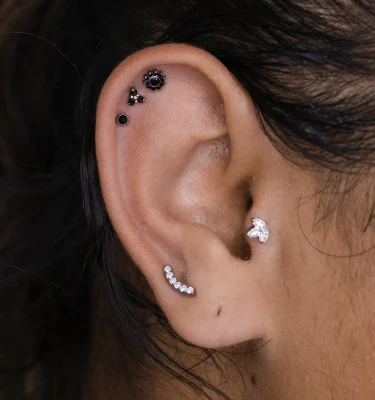 Diseño Marte Black Flower Roof Onyx Clover