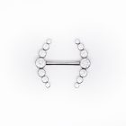 Barbell Diosa - Titanio GI 1 Yanni Piercing Joyas Titanio Grado Pezón diosa