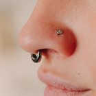Aro Clicker Wide Labret Efecto Martele Yanni Piercing 2