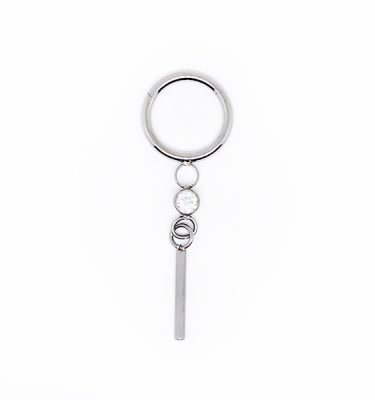 Yanni Piercing Joyas Titanio Grado Implante Aro pendulo