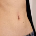 OMBLIGO CIRCONITAS YANNI PIERCING TITANIO CALIDAD ORIGINAL LUZ