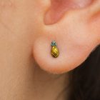 Labret Ananas - Titanio GI 3 Yanni Piercing Aro Clicker Tiara Piña