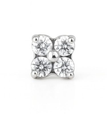 Flor Lyra Yanni Piercing Titanio Zaragoza Envio Gratis Circonita Grado Implante F136